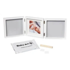 Cadre Empreinte Bébé 3 Volets My Baby Style Gris -Joli Nid Magasin my baby style grey double baby art OC