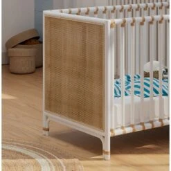 Lit Bébé Nemo 60 X 120 Cm En Rotin Naturel -Joli Nid Magasin nemo lit en rotin 60 x 120 cm naturel theo OD