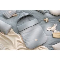 Nid D'ange Passegiata 0-6 Mois Willow Soft Blue -Joli Nid Magasin new passegiata footmuff 0 6 months willow soft blue nobodinoz OD