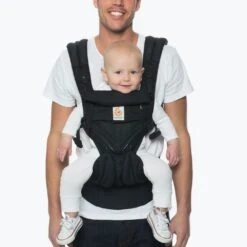 Ergobaby Porte-bébé Omni 360 Cool Air Mesh - Noir Onyx -Joli Nid Magasin omni 360 mesh noir onyx ergobaby OB