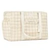 Sac à Langer Opéra Nid D'abeille Ivory Checks -Joli Nid Magasin opera waterproof maternity bag 29x46x20 ivory checks nobodinoz OA