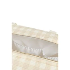 Sac à Langer Opéra Nid D'abeille Ivory Checks -Joli Nid Magasin opera waterproof maternity bag 29x46x20 ivory checks nobodinoz OF