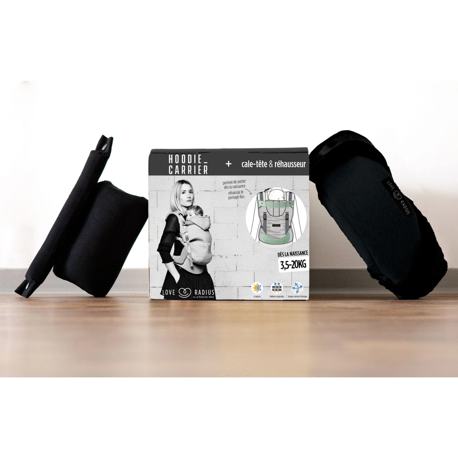 Pack évolution Porte Bébé Hoodiecarrier Black Forest 6 Pack évolution Porte Bébé Hoodiecarrier Black Forest – Image 4
