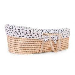 Childhome Couffin Panier Moise Natural + Matelas + Habillage Jersey Léopard 10 Childhome Couffin Panier Moise Natural + Matelas + Habillage Jersey Léopard -Joli Nid Magasin panier moise soft cornhusk natural matelas habbilage jersey leopard childhome OC