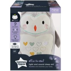 Tommee Tippee Peluche D'aide Au Sommeil Rechargeable Grofriend - Ollie La Chouette -Joli Nid Magasin peluche aide au sommeil grofriend rechargeable ollie la chouette gro OC