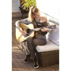 Petite écharpe De Portage Sans Nœud Anthracite Et Olive -Joli Nid Magasin petite echarpe sans noeud anthraciteolive love radius OD