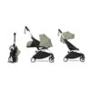 Babyzen Poussette YOYO² Pack 0+ Et 6+ - Châssis Blanc - Olive -Joli Nid Magasin poussette yoyoa pack 0 et 6 chassis blanc olive babyzen OA