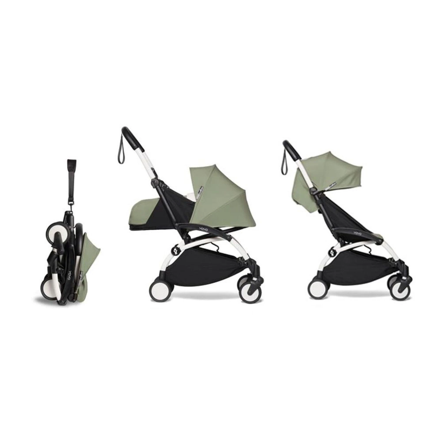 Babyzen Poussette YOYO² Pack 0+ Et 6+ - Châssis Blanc - Olive 3 Babyzen Poussette YOYO² Pack 0+ Et 6+ - Châssis Blanc - Olive