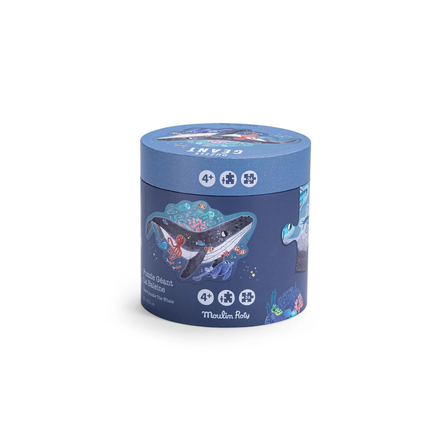 Moulin Roty Puzzle Géant Les Aventures De Paulie - Baleine 36 Pièces 4 Moulin Roty Puzzle Géant Les Aventures De Paulie - Baleine 36 Pièces – Image 2