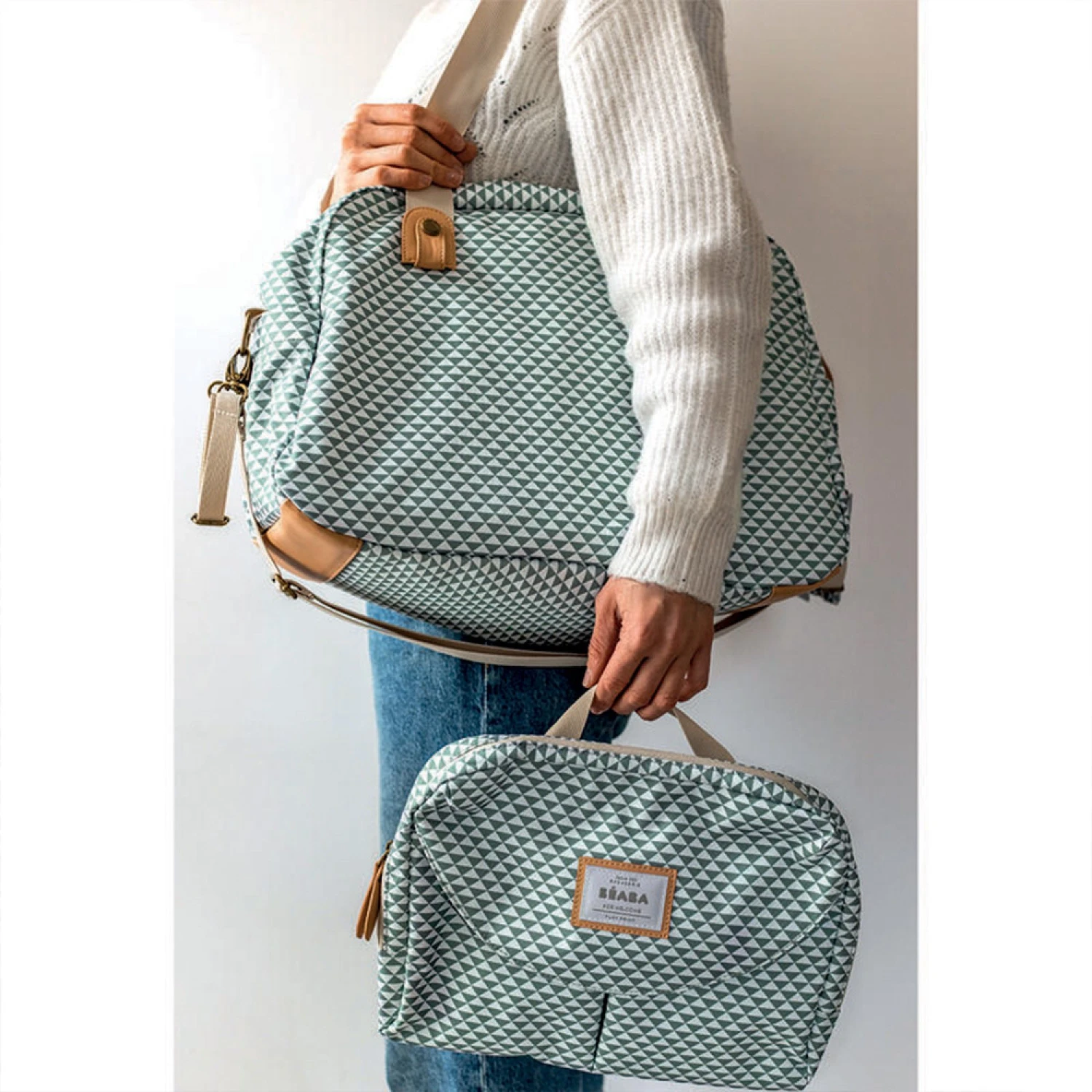 Beaba Sac à Langer Genève II Sage Green 5 Beaba Sac à Langer Genève II Sage Green – Image 3