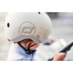 Scoot & Ride Casque Pour Enfant Taille XS Beige Réfléchissant -Joli Nid Magasin sr casque xs beige reflechissant scoot ride OE
