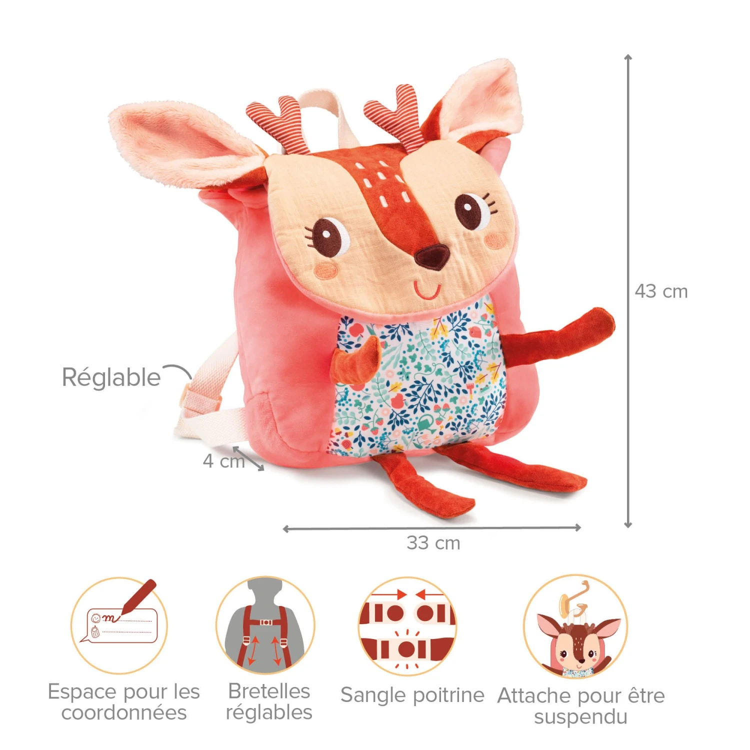 Lilliputiens Sac à Dos Tout Doux Stella 4 Lilliputiens Sac à Dos Tout Doux Stella – Image 2