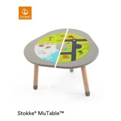 Stokke Table De Jeu MuTable Grey -Joli Nid Magasin stokke mutable dove grey stokke OE