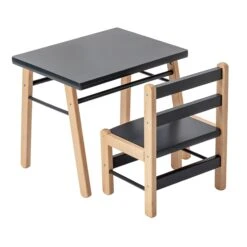 Petite Table Enfant Gabriel Anthracite -Joli Nid Magasin table enfant combelle OH