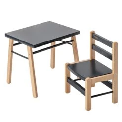 Petite Table Enfant Gabriel Anthracite -Joli Nid Magasin table enfant combelle OI