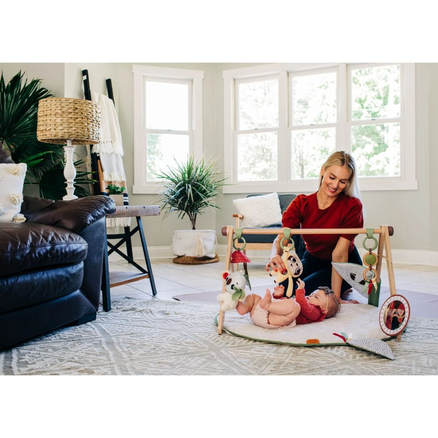 Tiny Love Tapis D'éveil Avec Arche En Bois Boho Chic 7 Tiny Love Tapis D'éveil Avec Arche En Bois Boho Chic – Image 5