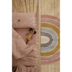 Little Dutch Tapis Rainbow Rose 80 X 130 Cm -Joli Nid Magasin tapis rainbow shape rose 80x130cm little dutch OD