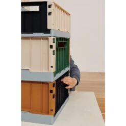 Liewood Lot De 2 Boîtes De Rangement Weston Taille M Sea Blue Mix -Joli Nid Magasin weston storage box m 2 pack 6915 sea blue mix liewood OC