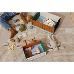 Liewood Lot De 2 Boîtes De Rangement Weston Taille M Sea Blue Mix -Joli Nid Magasin weston storage box m 2 pack 6915 sea blue mix liewood OD