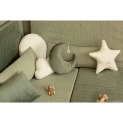 Matelas De Sol 60x120 Cm Zanzibar Velvet Olive Green -Joli Nid Magasin zanzibar velvet mattress 120x60x4 nobodinoz OB